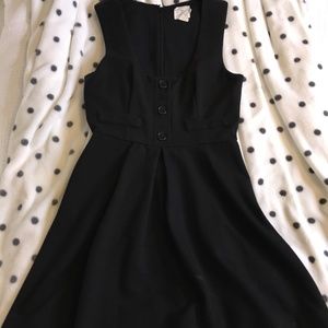 Urban Outfitters - Alice & UO - Black Button-Front Sleeveless Dress